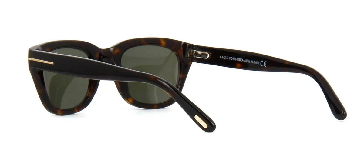 Tom Ford SNOWDON FT 0237 Dark Havana/Grey Green (52N) 52mm Sunglasses