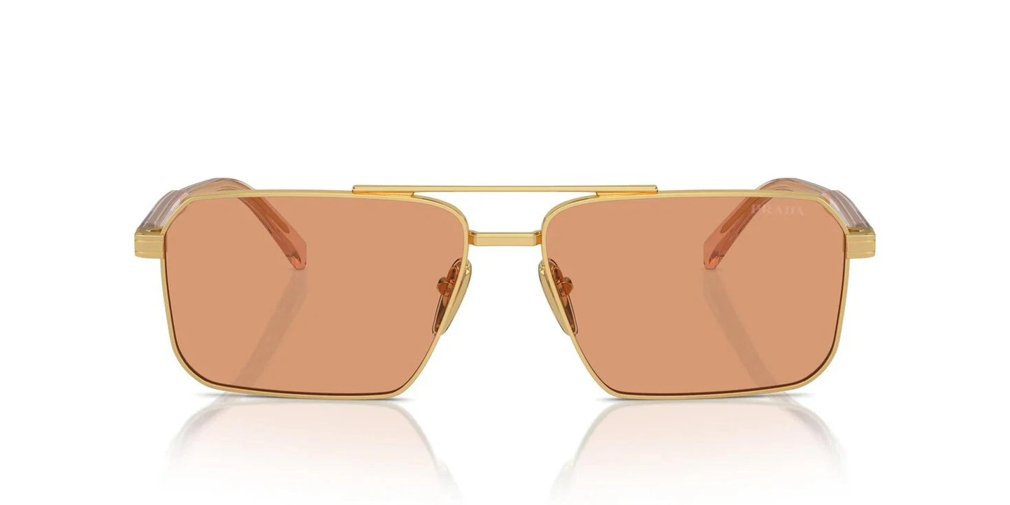 Prada PR A57S Gold/Transparent Peach (5AK07V) Sunglasses