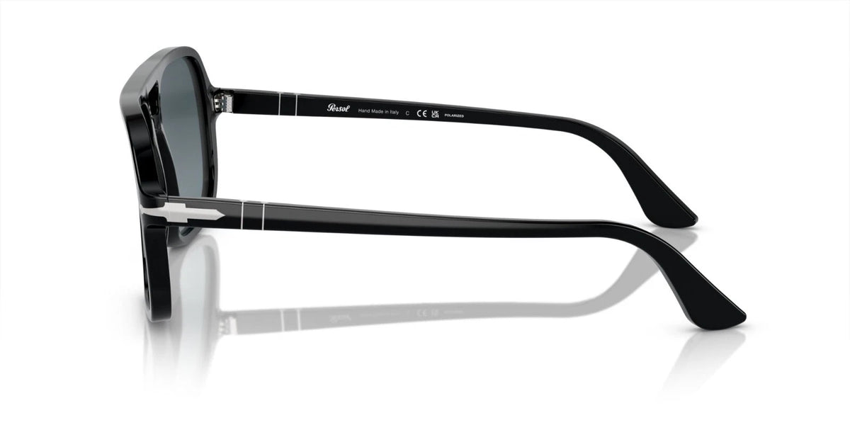 Persol PO 3328S Black/Dark Blue Shaded (95/S3) Sunglasses