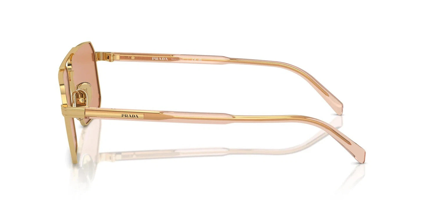 Prada PR A57S Gold/Transparent Peach (5AK07V) Sunglasses