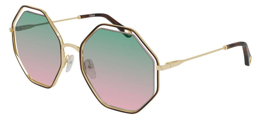 Chloé POPPY CH0046S Havana/Green Pink Shaded (002) Sunglasses