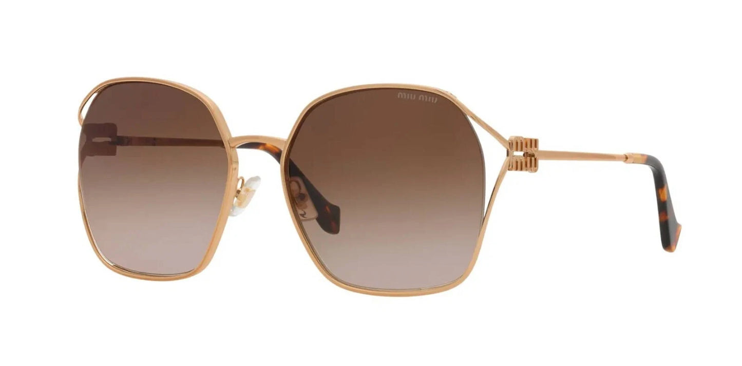Miu Miu SMU 52WS Gold/Brown Shaded (7OE-6S1) Sunglasses