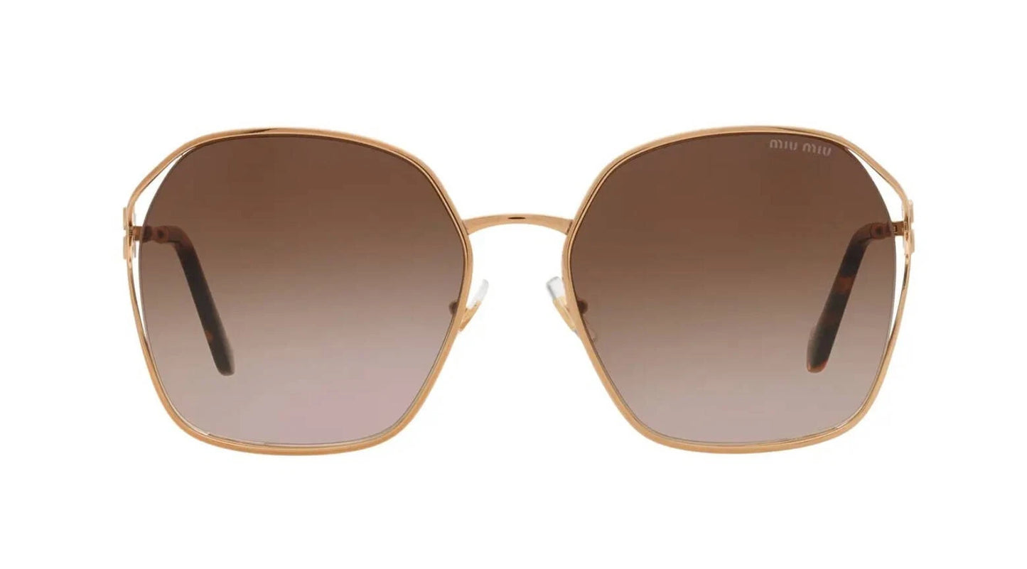 Miu Miu SMU 52WS Gold/Brown Shaded (7OE-6S1) Sunglasses