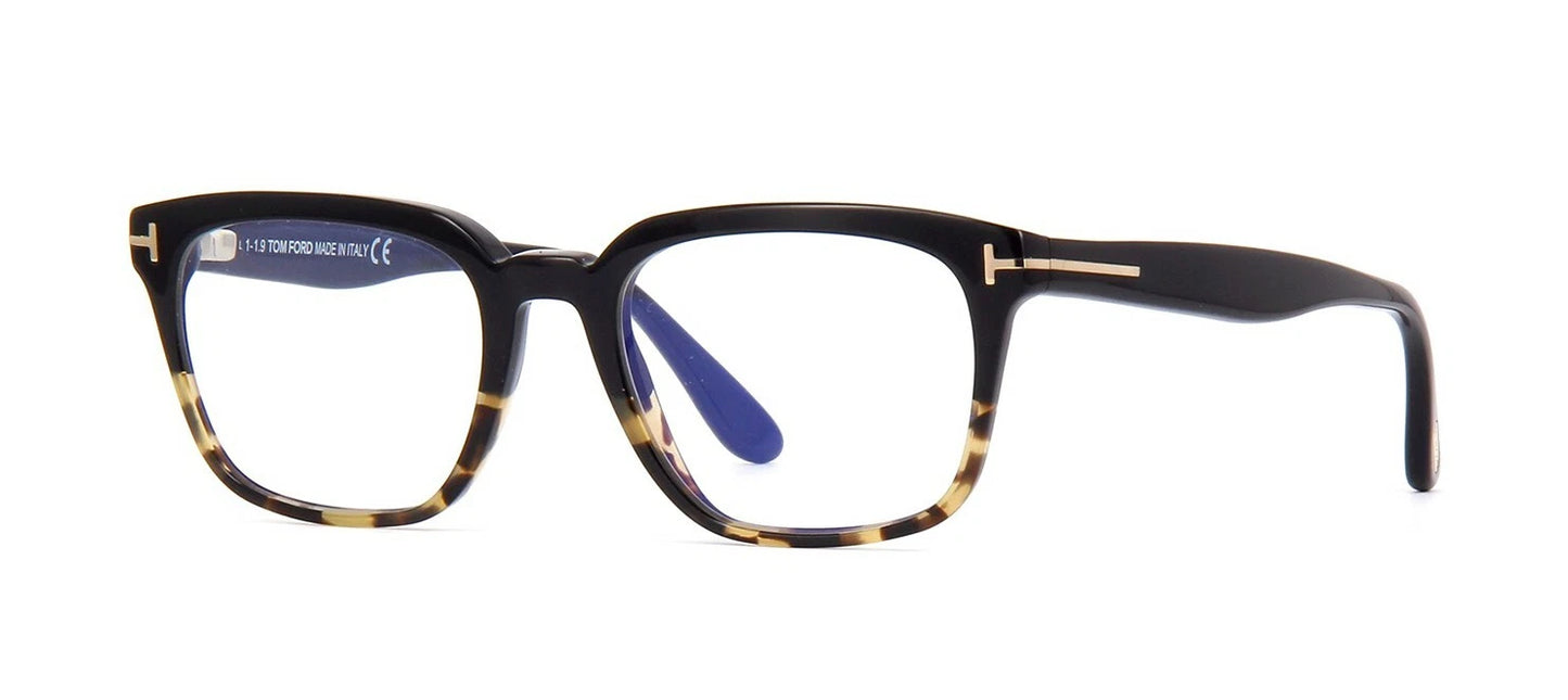 Tom Ford FT5626-B BLUE BLOCK Black Blonde Havana (005) Eyeglasses