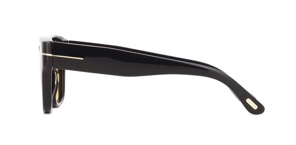 Tom Ford CAINE-02 FT1280 Shiny Black/Brown (01E) Sunglasses