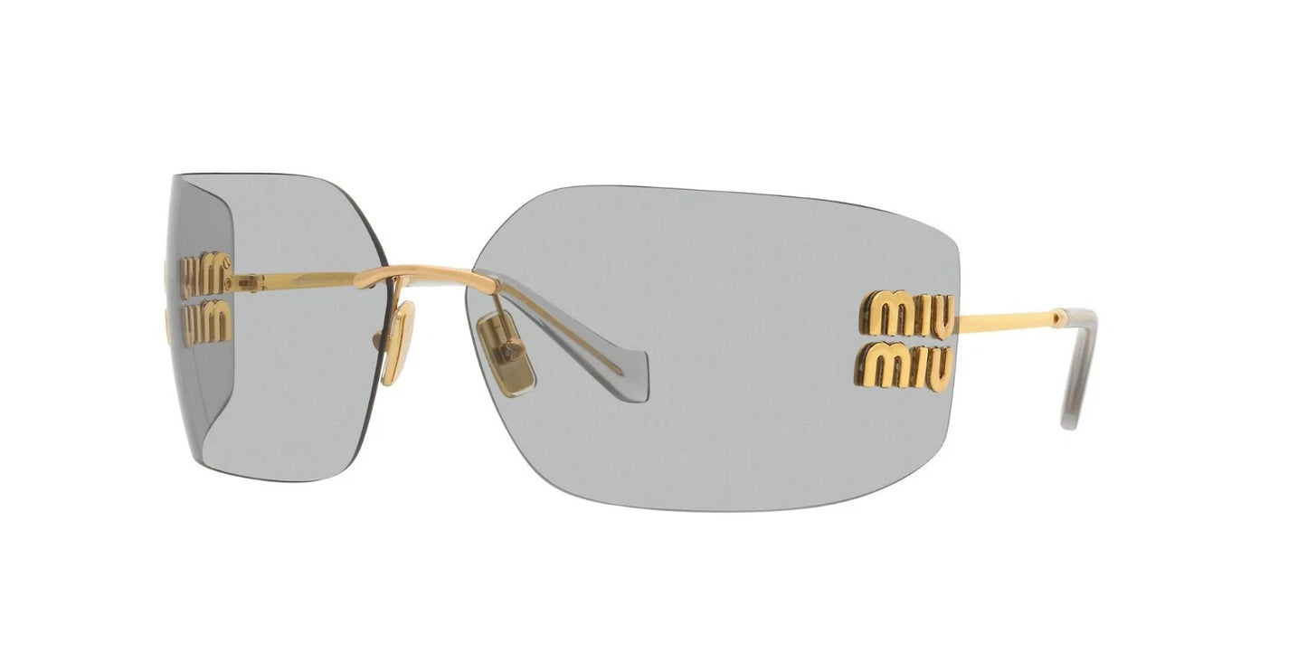 Miu Miu SMU 54YS Gold/Light Grey (5AK3/0B) Sunglasses