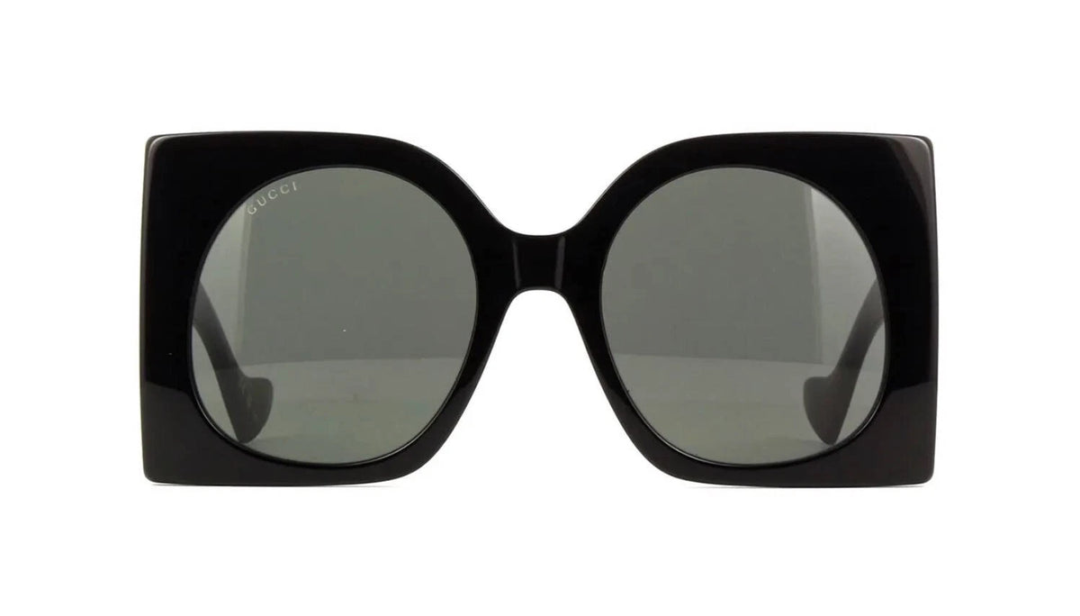Gucci GG1254S Black With Gold/Grey (001) Sunglasses