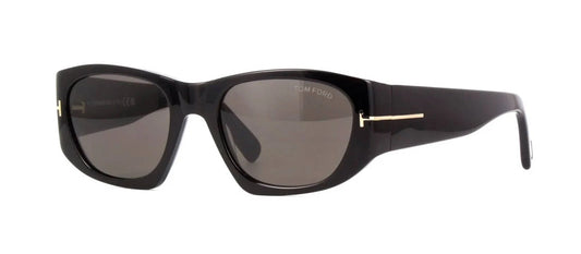 Tom Ford CYRILLE-02 FT 0987 Shiny Black/Grey (01A) Sunglasses