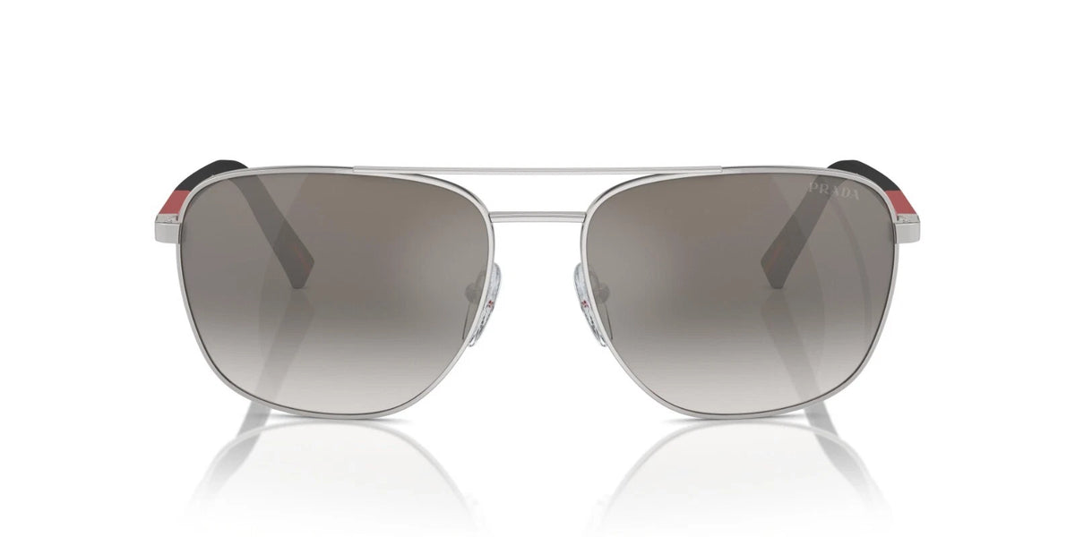 Prada Linea Rossa PS 54ZS Silver/Grey Silver Mirrored (1BC02M) Sunglasses