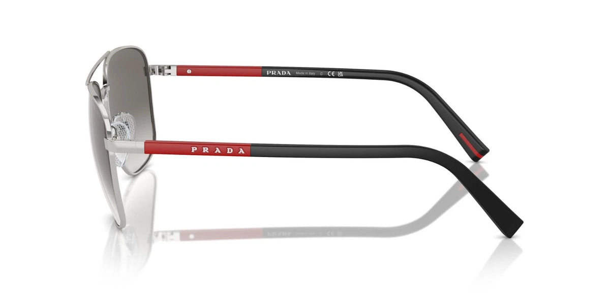 Prada Linea Rossa PS 54ZS Silver/Grey Silver Mirrored (1BC02M) Sunglasses