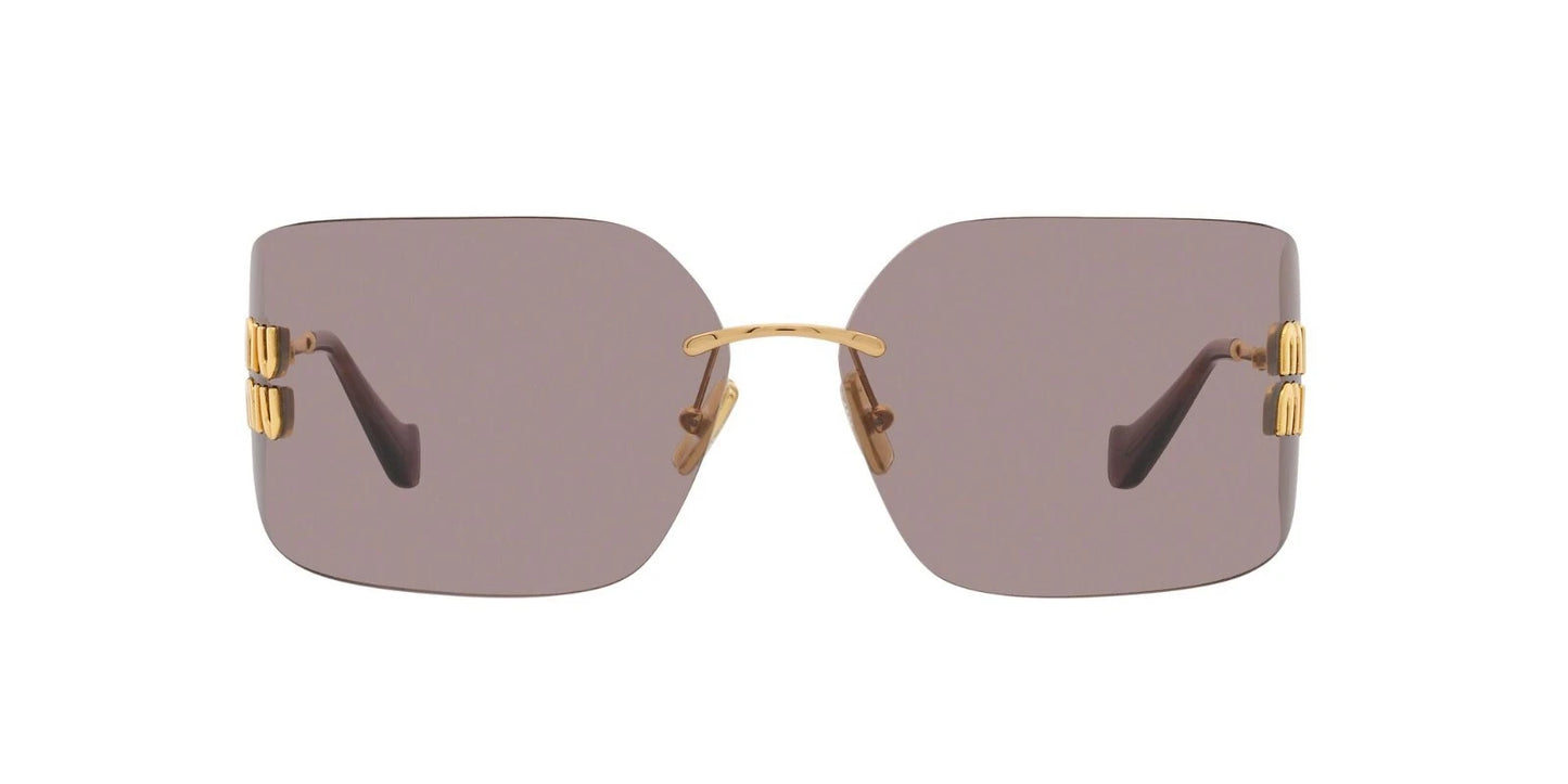 Miu Miu SMU 54YS Gold/Light Purple Brown (5AK0/6I) Sunglasses