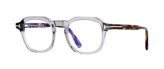 Tom Ford FT 5836-B BLUE BLOCK Grey Crystal Grey Spotted Havana (020) Eyeglasses