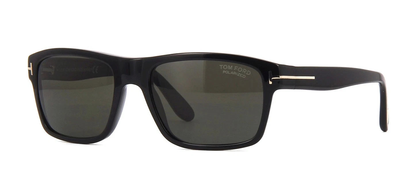 Tom Ford AUGUST FT 0678 Shiny Black/Grey Polarised (01D) Sunglasses