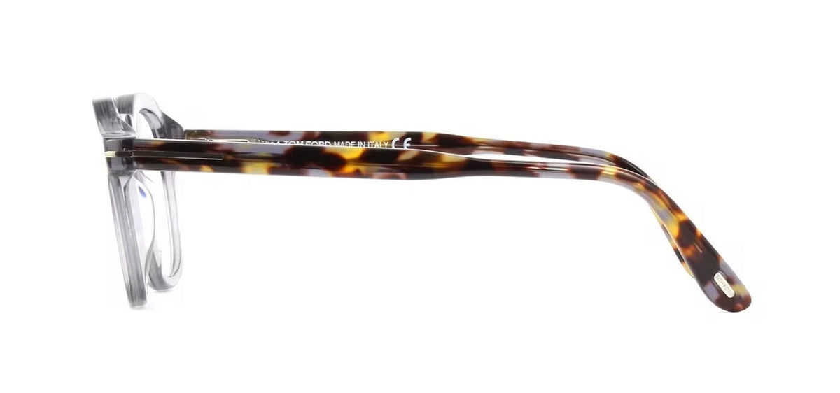 Tom Ford FT 5836-B BLUE BLOCK Grey Crystal Grey Spotted Havana (020) Eyeglasses