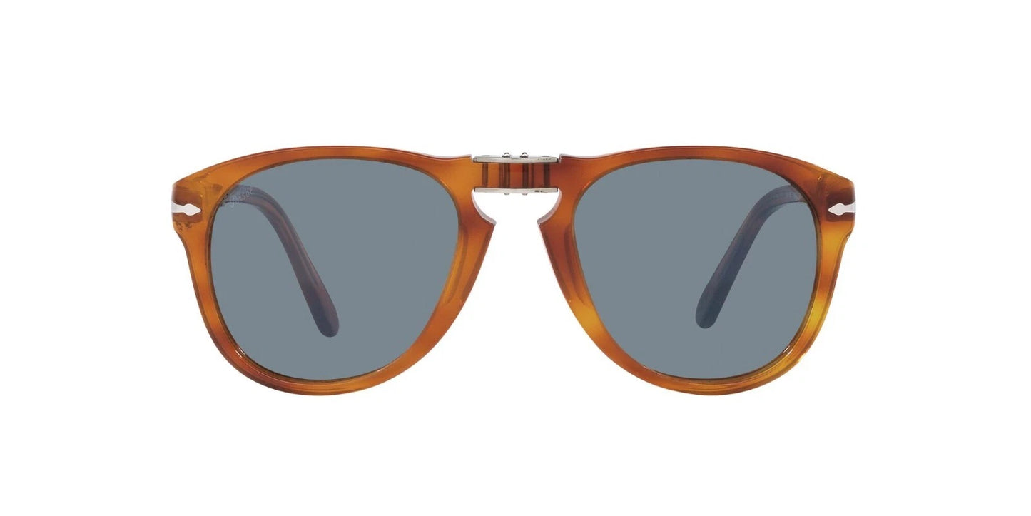 Persol STEVE MCQUEEN PO 0714SM Terra Di Siena/Light Blue Folding Sunglasses