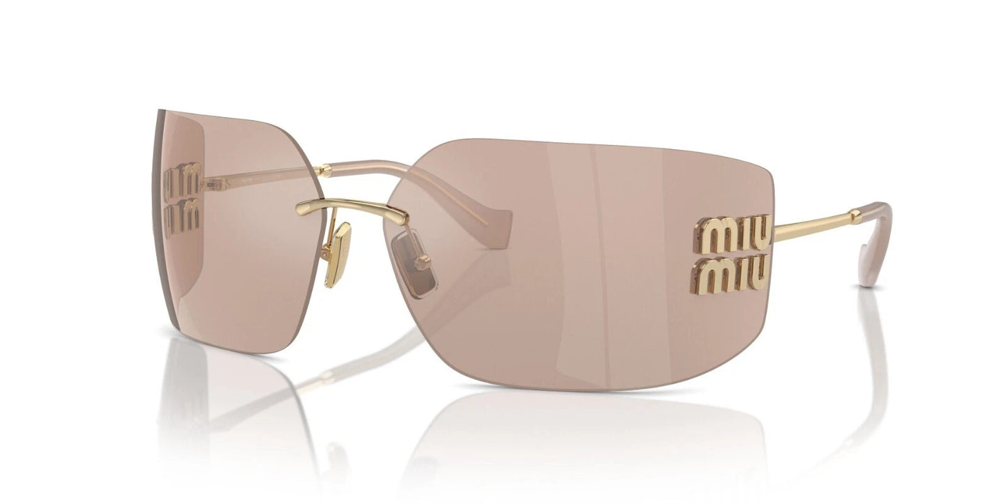 Miu Miu SMU 54YS Pale Gold/Pink Mirroried (ZVN-20F) Sunglasses