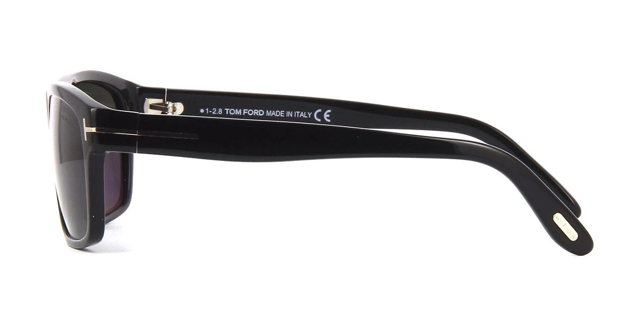 Tom Ford AUGUST FT 0678 Shiny Black/Grey Polarised (01D) Sunglasses