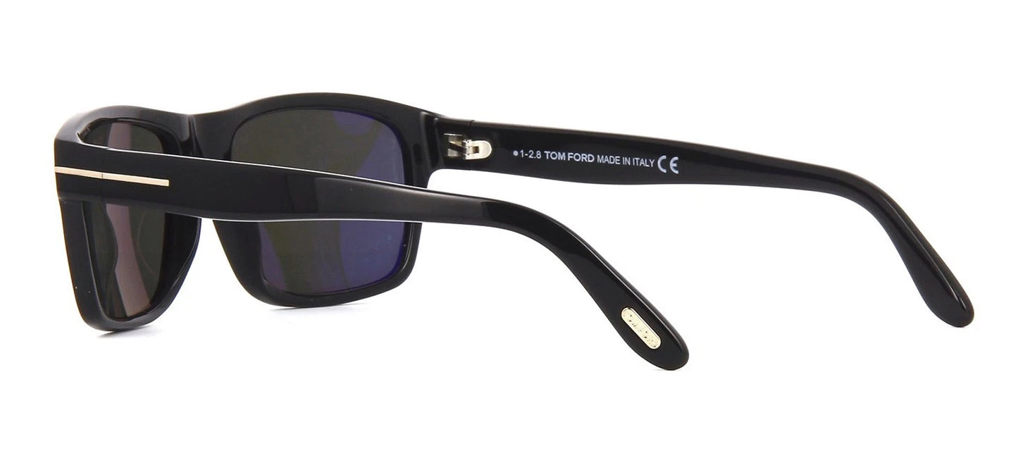 Tom Ford AUGUST FT 0678 Shiny Black/Grey Polarised (01D) Sunglasses