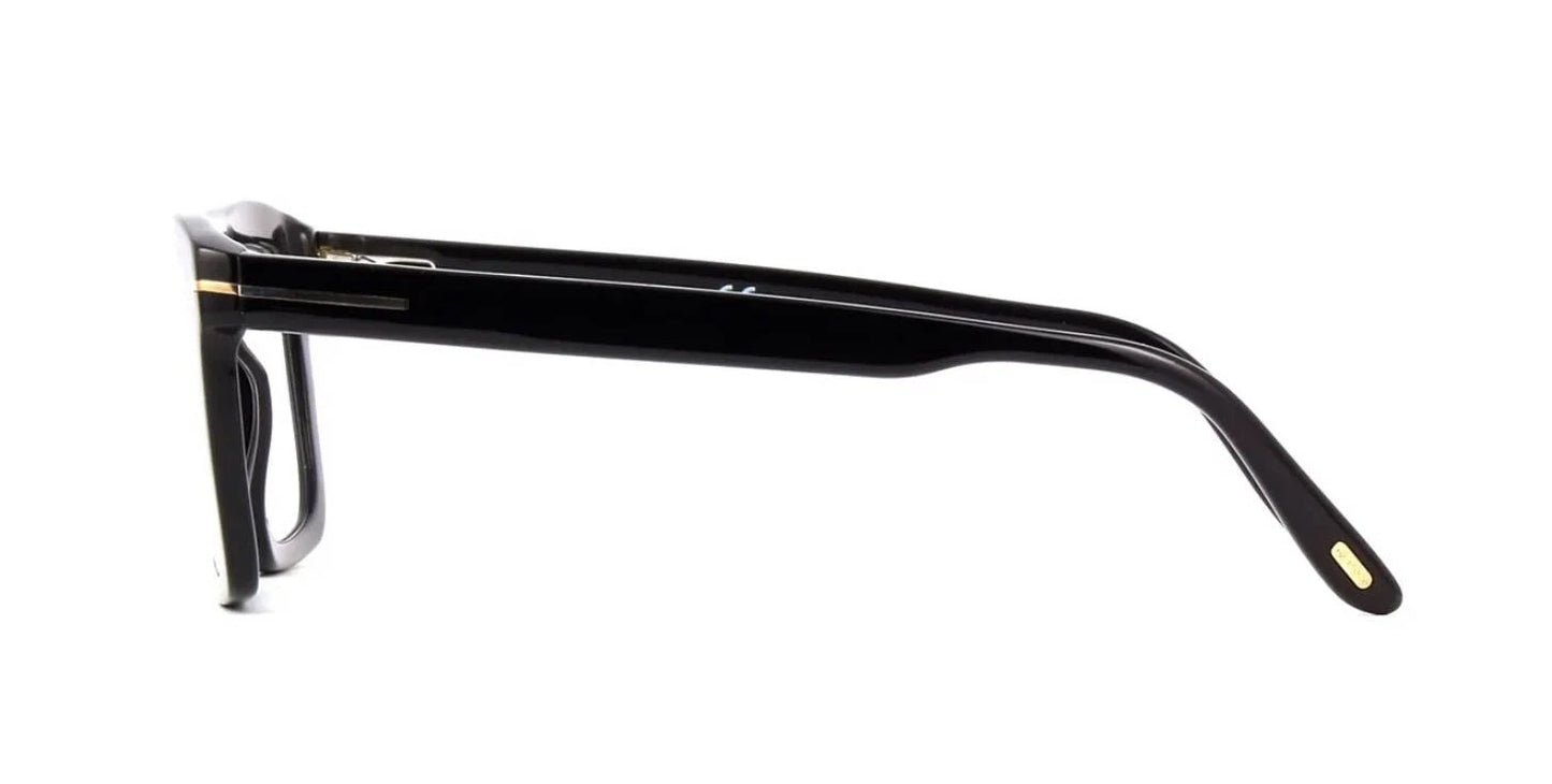 Tom Ford FT 5757-B BLUE BLOCK Shiny Black/Blue Filter (001) Eyeglasses