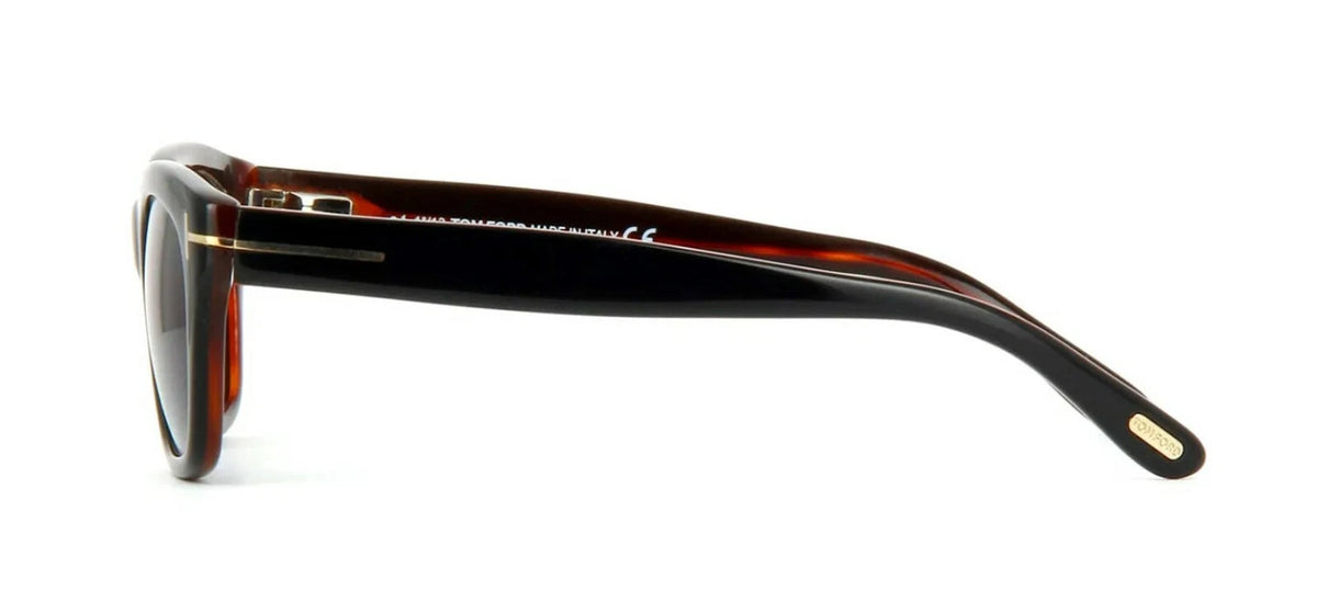 Tom Ford SNOWDON FT 0237 Black Havana/Grey Shaded (05B) 50mm Sunglasses