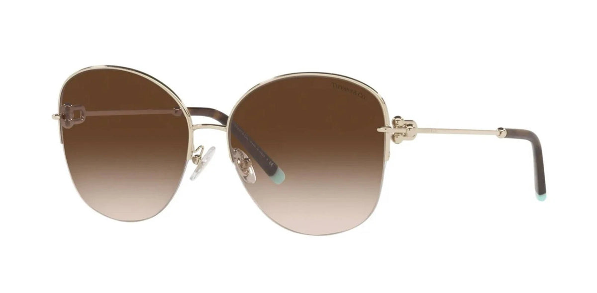 Tiffany TF 3082 Pale Gold/Brown Shaded (6021/3B) Sunglasses
