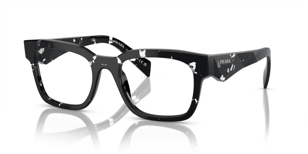 Prada PR A10V Black Transparent Havana (15O-1O1) Eyeglasses