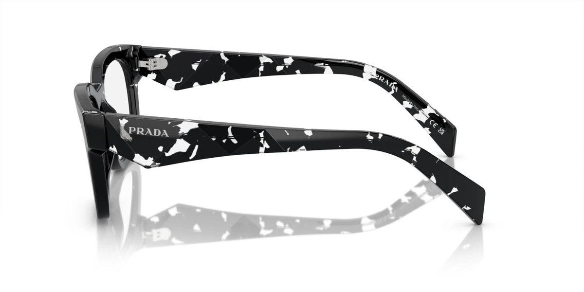 Prada PR A10V Black Transparent Havana (15O-1O1) Eyeglasses