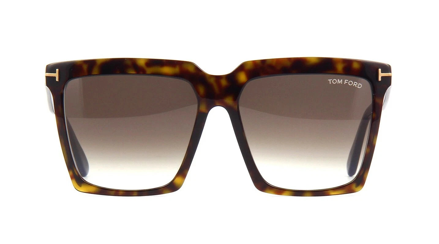 Tom Ford SABRINA-02 FT 0764 Dark Havana/Brown Shaded (52K) Sunglasses