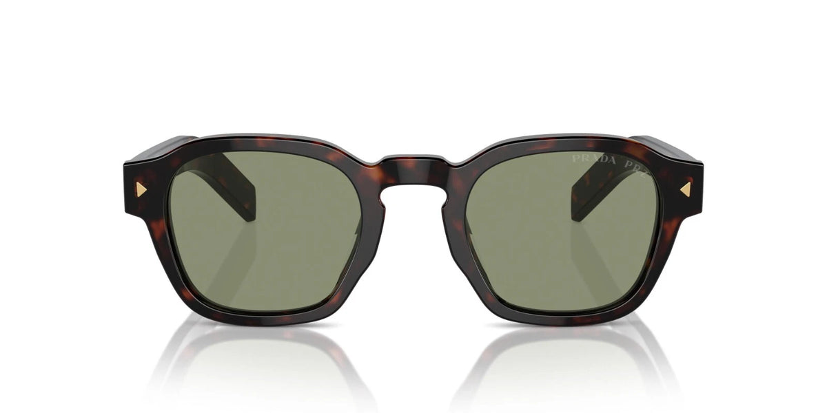 Prada PR A16S Radica Tortoise/Green Polarized (17N20G) Sunglasses