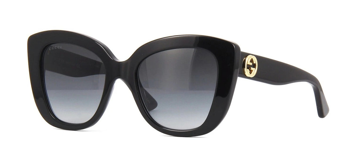 Gucci GG0327S Black/Grey Shaded (001) Sunglasses