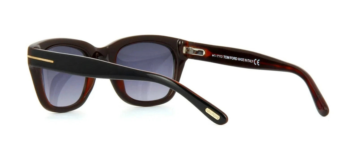 Tom Ford SNOWDON FT 0237 Black Havana/Grey Shaded (05B) 50mm Sunglasses