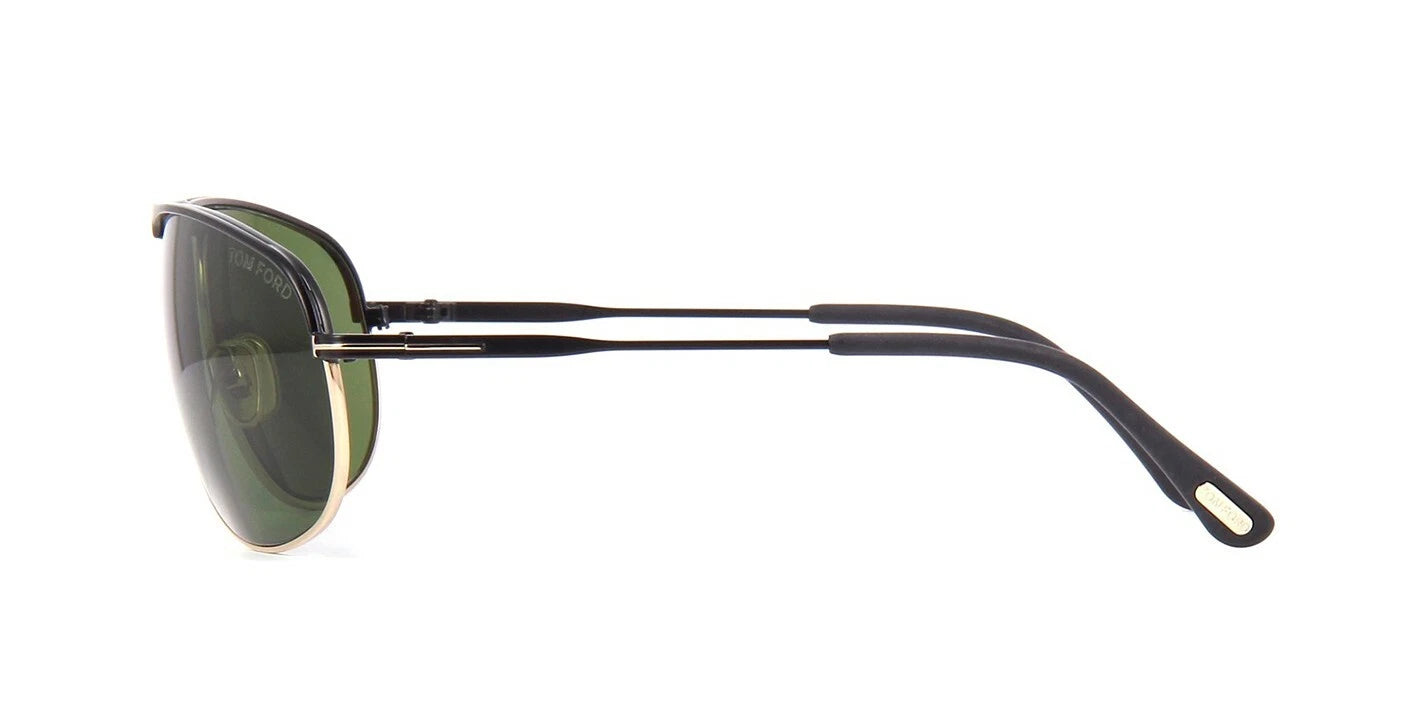 Tom Ford GABE FT 0774 Matte Black/Green (02N) Sunglasses