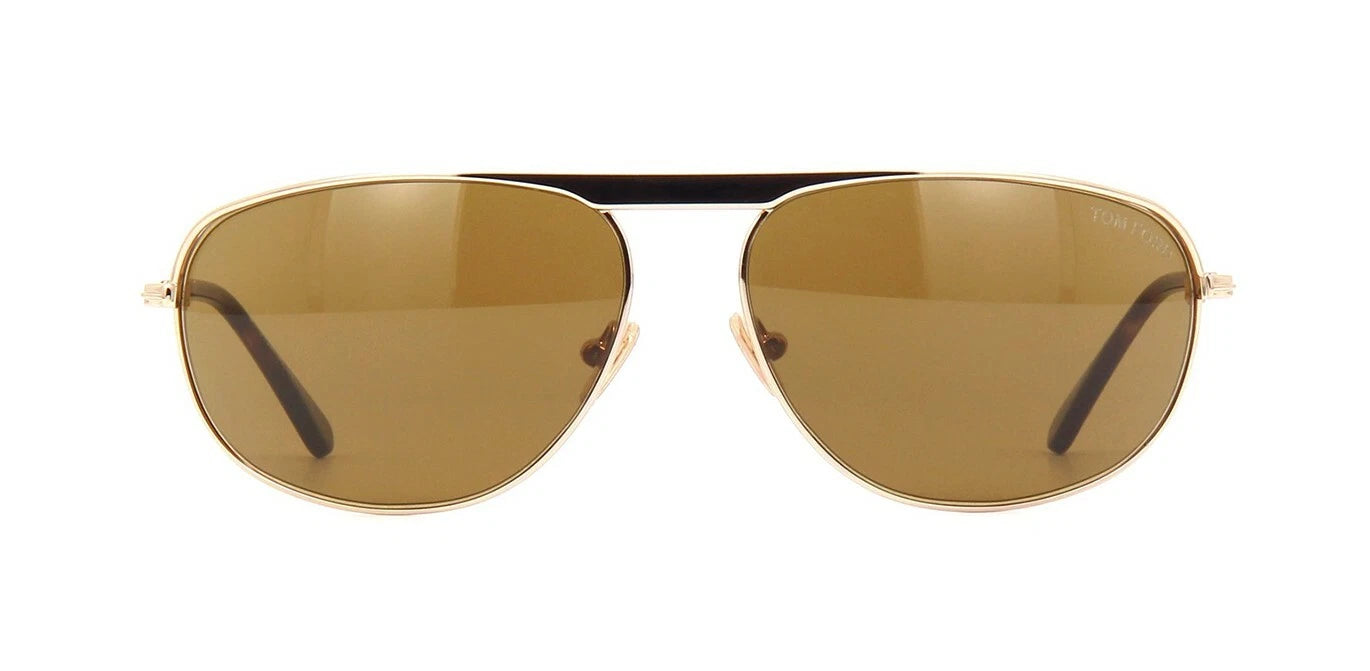 Tom Ford GABE FT 0774 Shiny Rose Gold/Brown (28E) Sunglasses