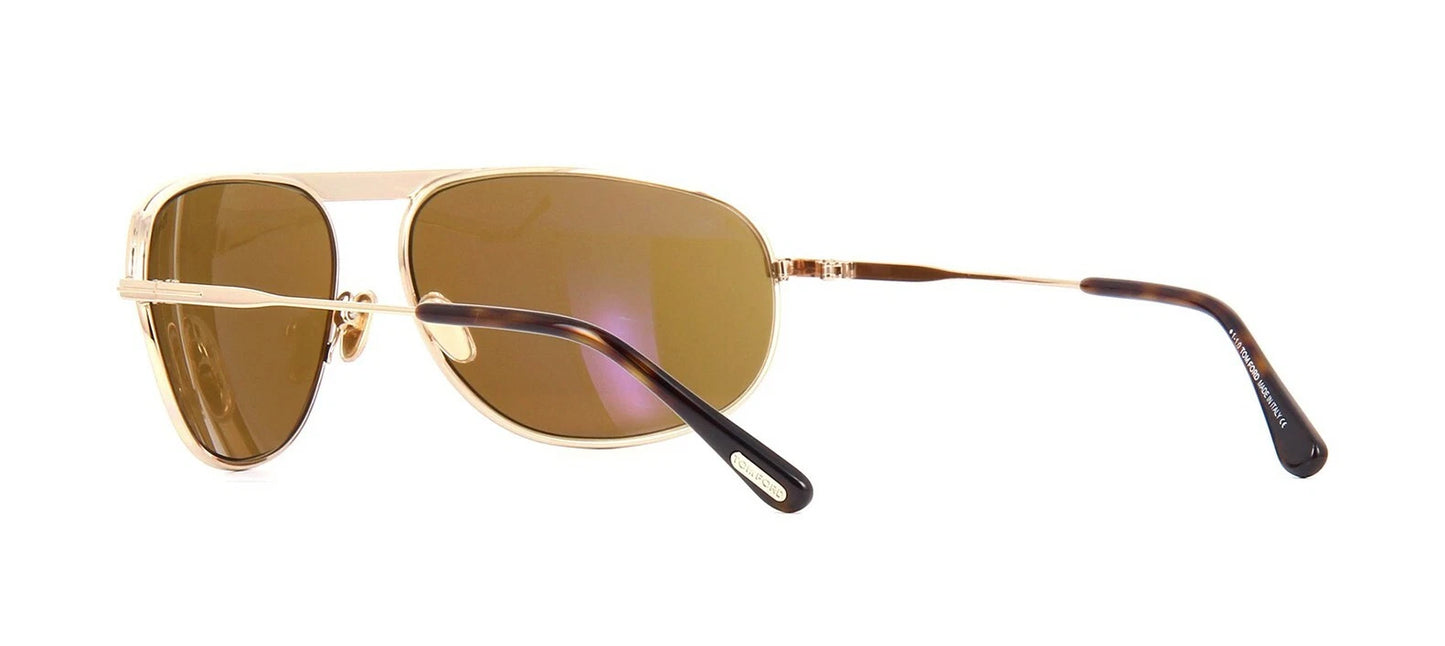 Tom Ford GABE FT 0774 Shiny Rose Gold/Brown (28E) Sunglasses