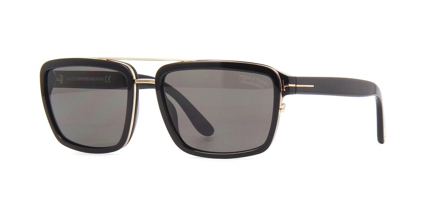 Tom Ford ANDERS FT 0780 Shiny Black/Grey Polarized (01D) Sunglasses