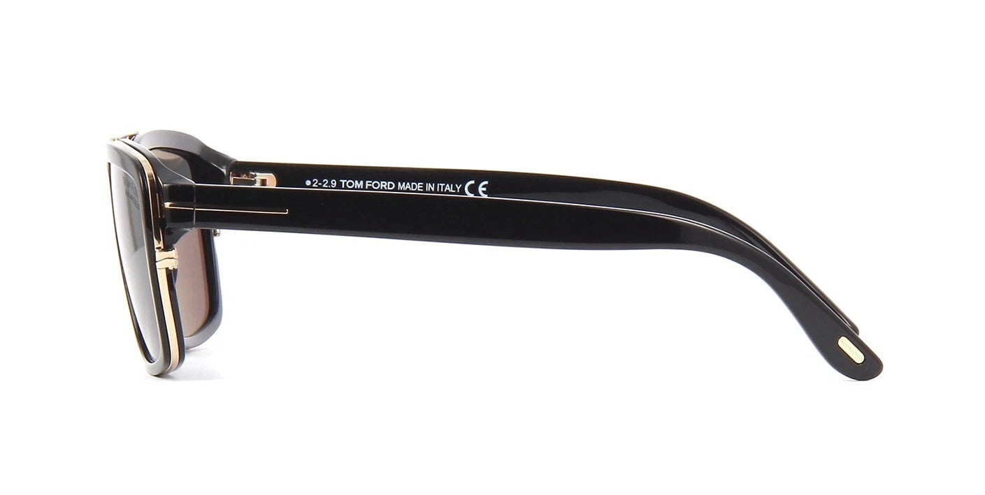 Tom Ford ANDERS FT 0780 Shiny Black/Grey Polarized (01D) Sunglasses