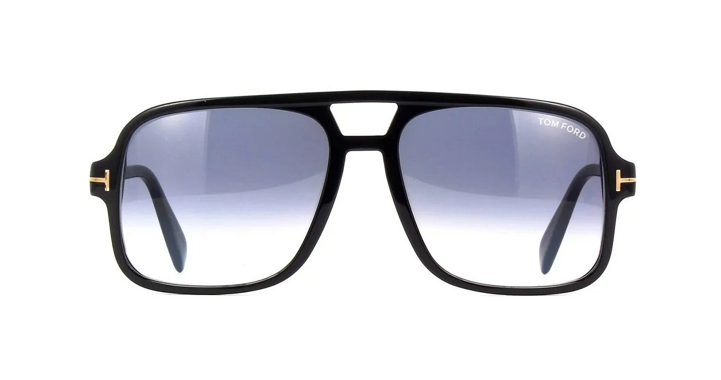 Tom Ford FALCONER-02 FT0884 Shiny Black/Grey Shaded (01B) Sunglasses