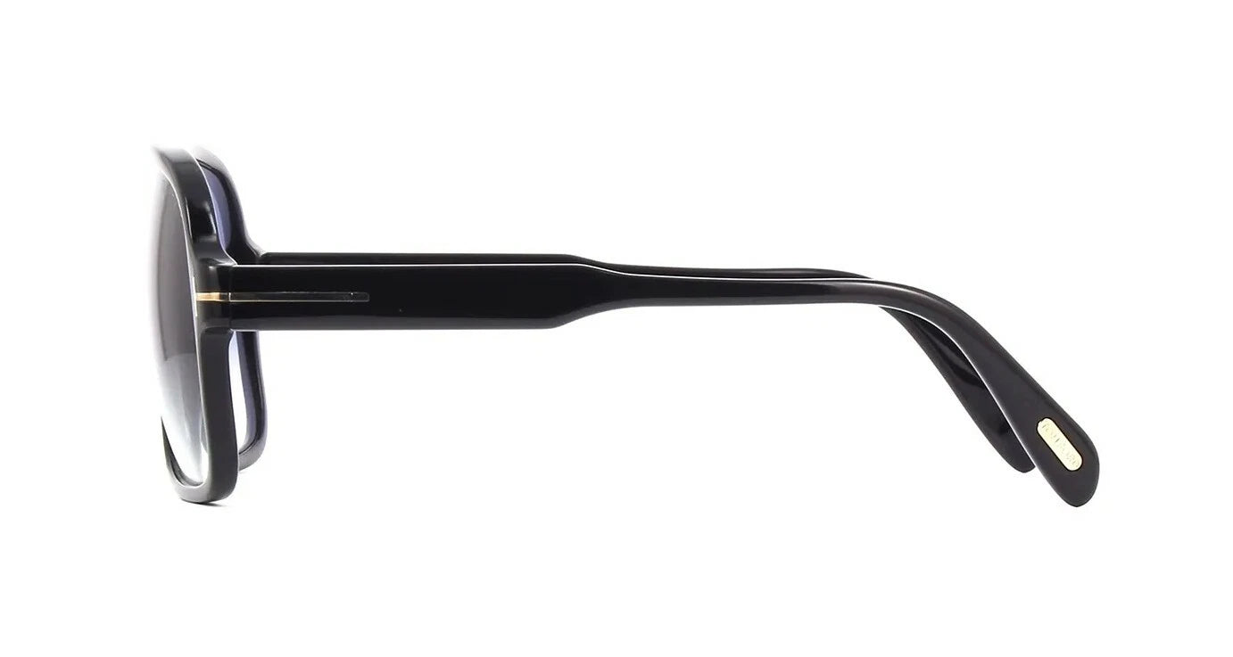 Tom Ford FALCONER-02 FT0884 Shiny Black/Grey Shaded (01B) Sunglasses