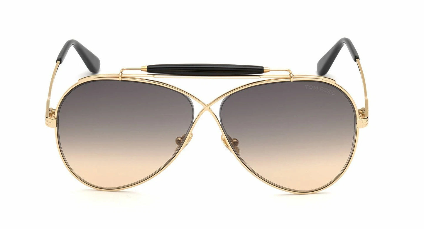 Tom Ford HOLDEN FT 0818 Gold/Grey Beige Shaded (30B) Sunglasses