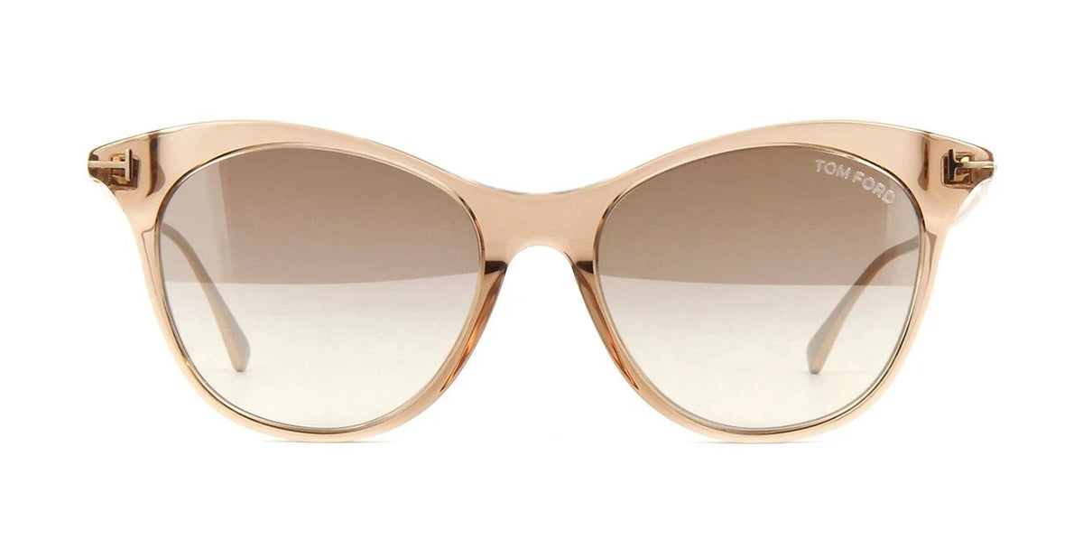 Tom Ford MICAELA FT 0662 Brown Crystal/Brown Shaded Mirror (45G) Sunglasses